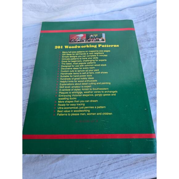 Vintage 201 Woodworking Patterns Paperback Decorative Craft Templates 1993 - Picture 2 of 3